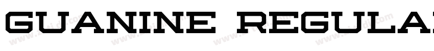 Guanine Regular字体转换